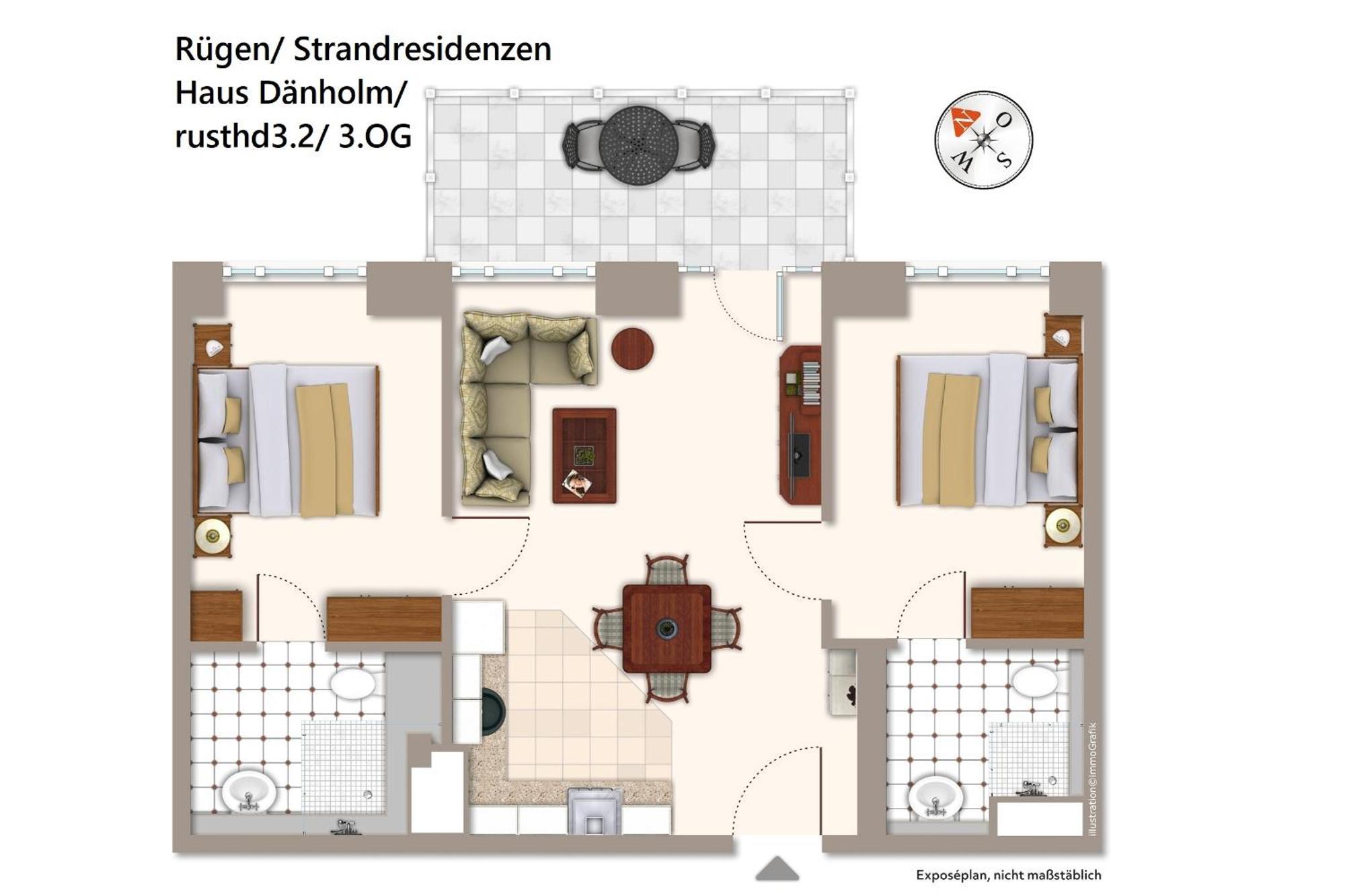 Strandresidenzen Strandresidenzen Haus Daenholm 3 2 Apartment *